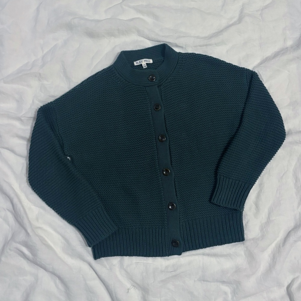 Alex mill Nico chunky sweater -green xs